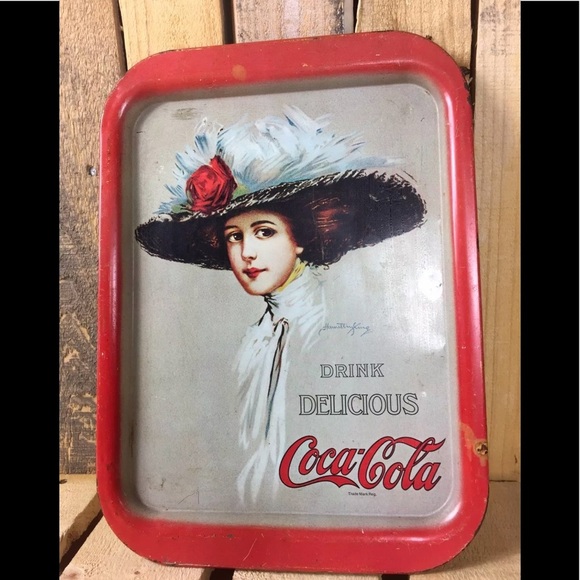 Coca-Cola Serving Tray Hamilton King,1909 Girl - Picture 1 of 8